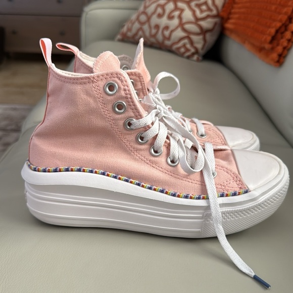 Converse Kids Chuck Taylor All Star Move Platform Sneaker Friendship Bracelet - Picture 6 of 10